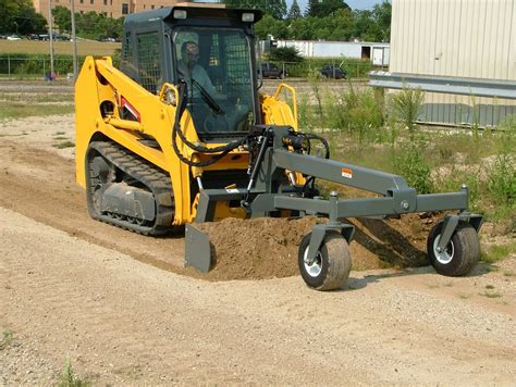 grading attachments for skid steer|grading driveway with skid steer.